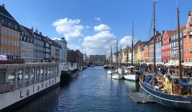 Kanal in der Innenstadt von Kopenhagen.