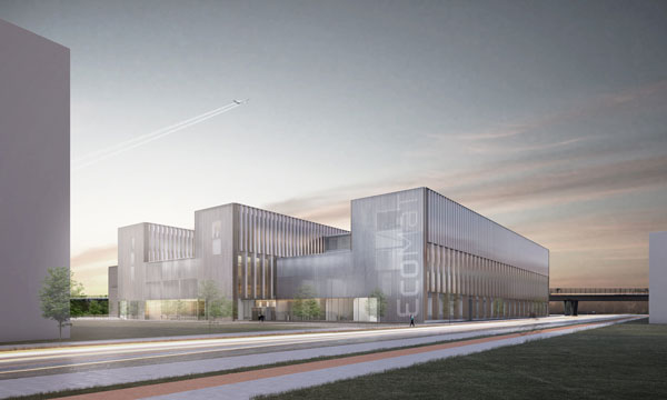 VR-Bild des neuen Gebäudes ECOMAT