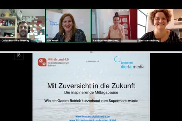 Screenshot eines Online-Meetings