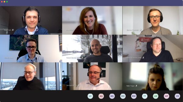 Screenshot einer Online Videokonferenz